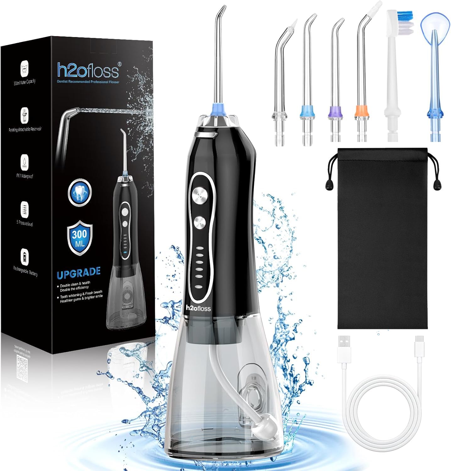 2024 h2ofloss new release water flosser limpiador dientes agua presion