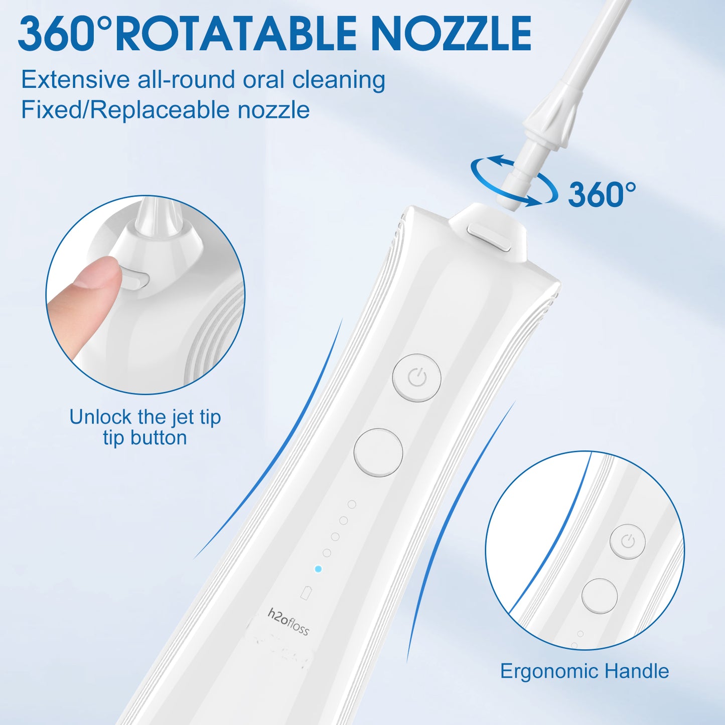 h2ofloss water flosser cordless white