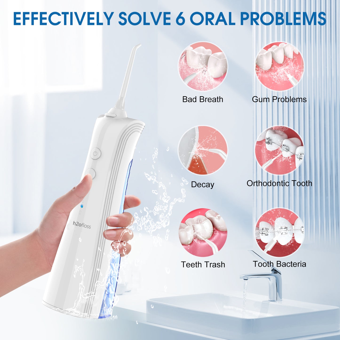 h2ofloss water flosser solve 6 oral problems