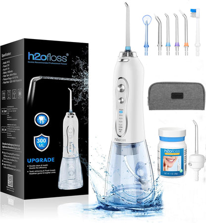 H2ofloss Whitening Water Flosser Dental Oral Irrigator Cordless