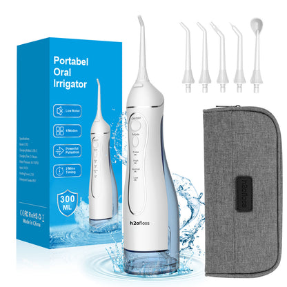 h2ofloss Water Flosser Dental Oral Irrigator Portable