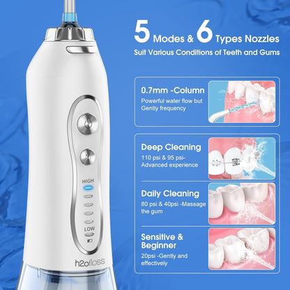 Бездротовий іригатор ротової порожнини H2ofloss Whitening Water Flosser