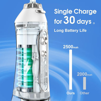h2ofloss water flosser with 2500mah battery