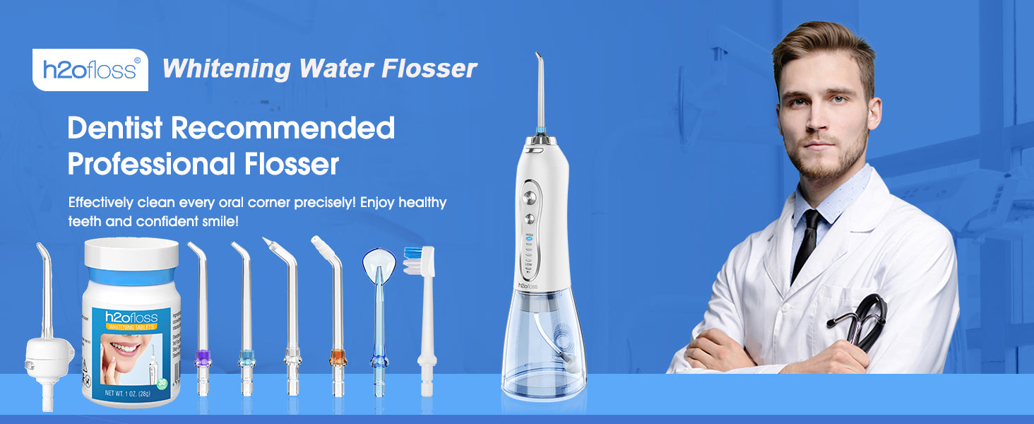 h2ofloss whitening water flosser 