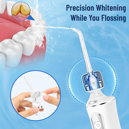high pressure flossing for teeth whitening