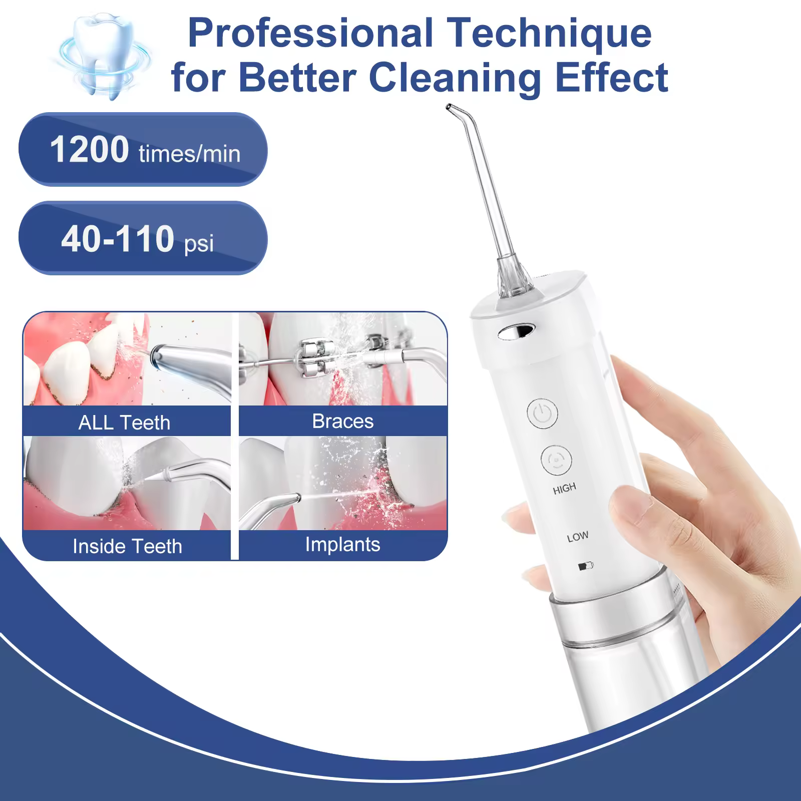 water pump for cleaning teeth braces h2ofloss